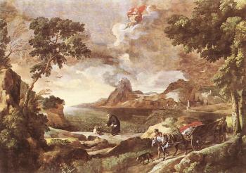 加斯帕德 道格特 Landscape with St Augustine and the Mystery 加斯帕德 道格特 Landscape with St Augustine and the Mystery